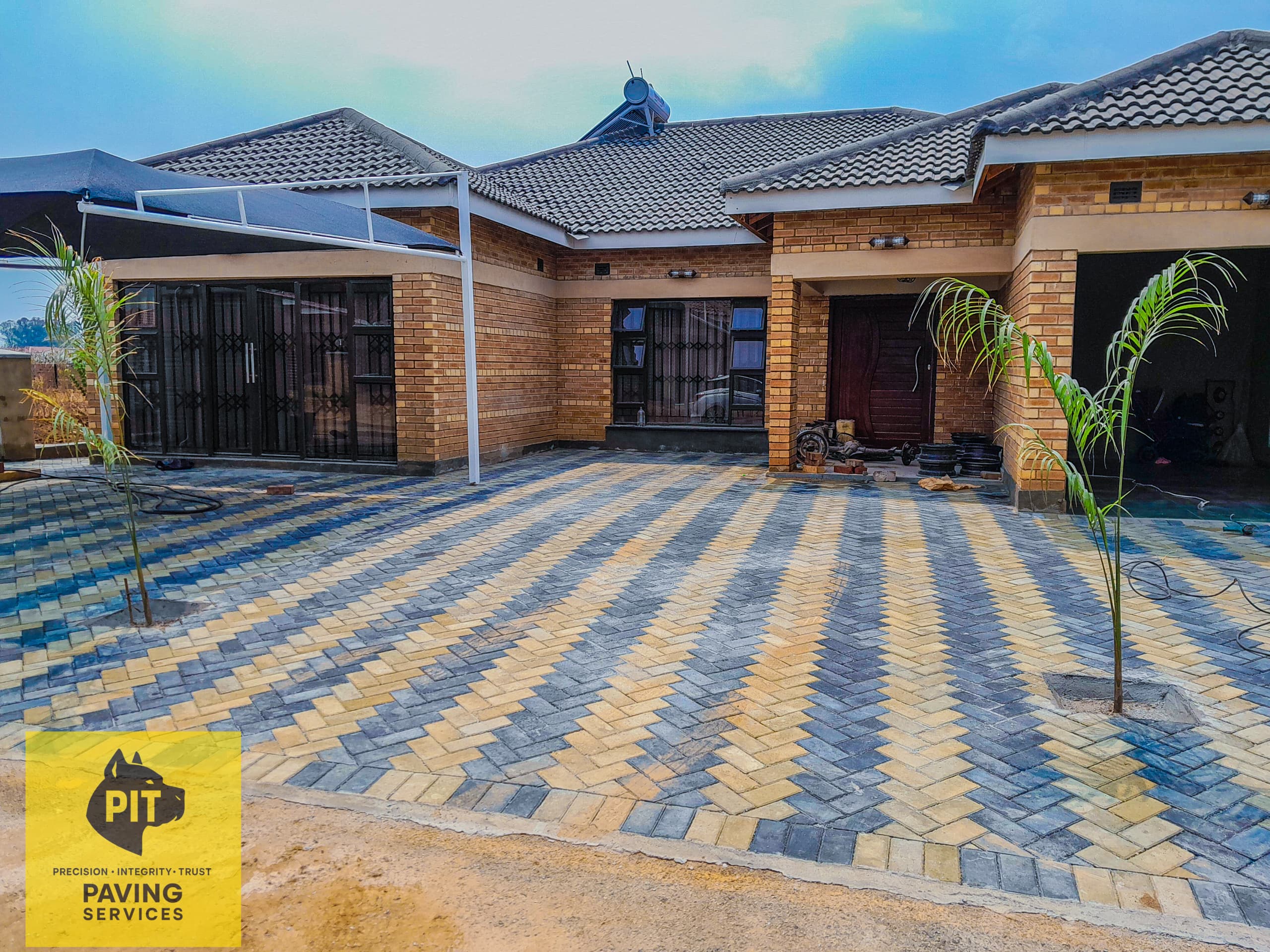 Patio paving in Zimbabwe