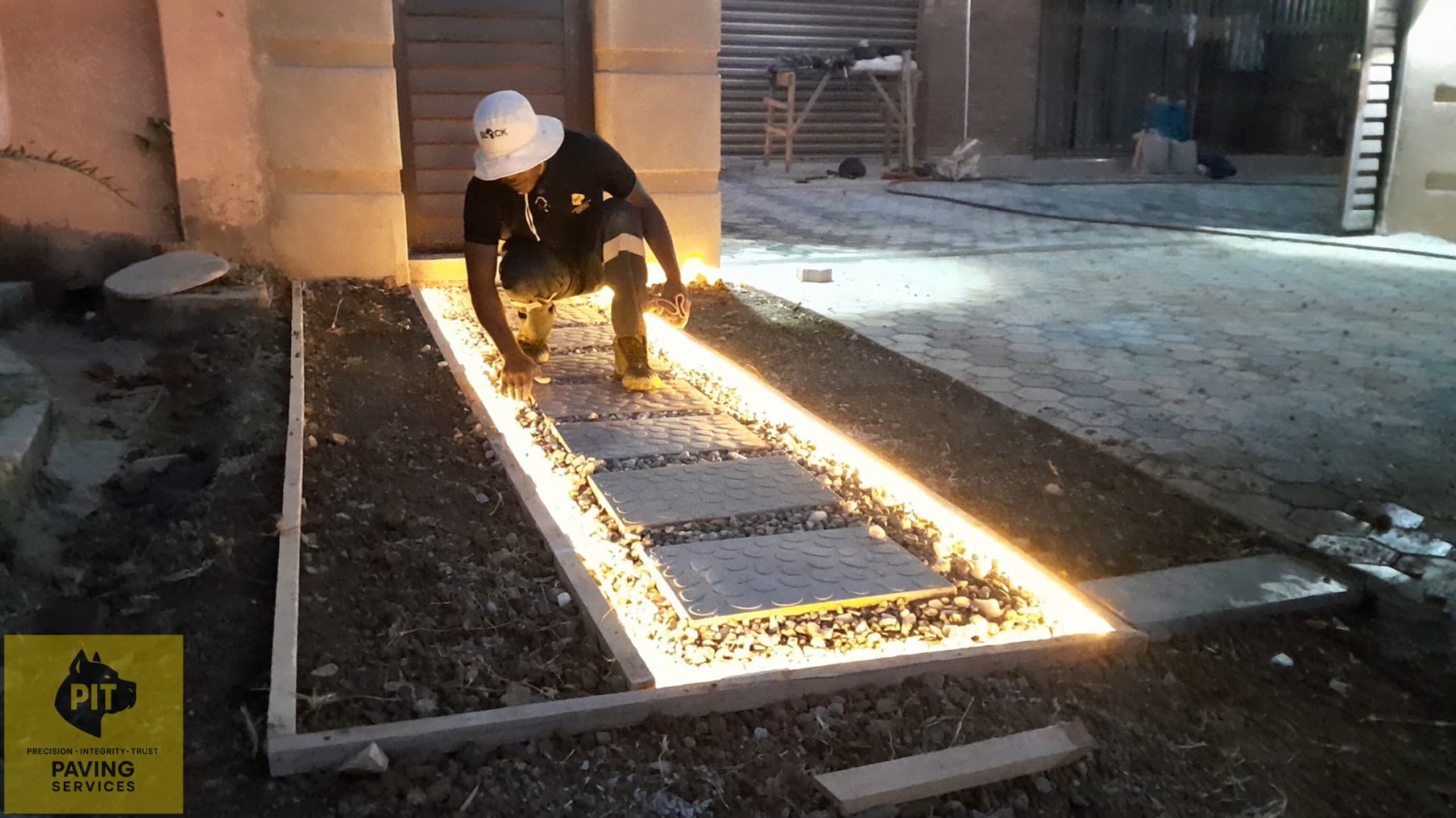 Light installation in Zimbabwe