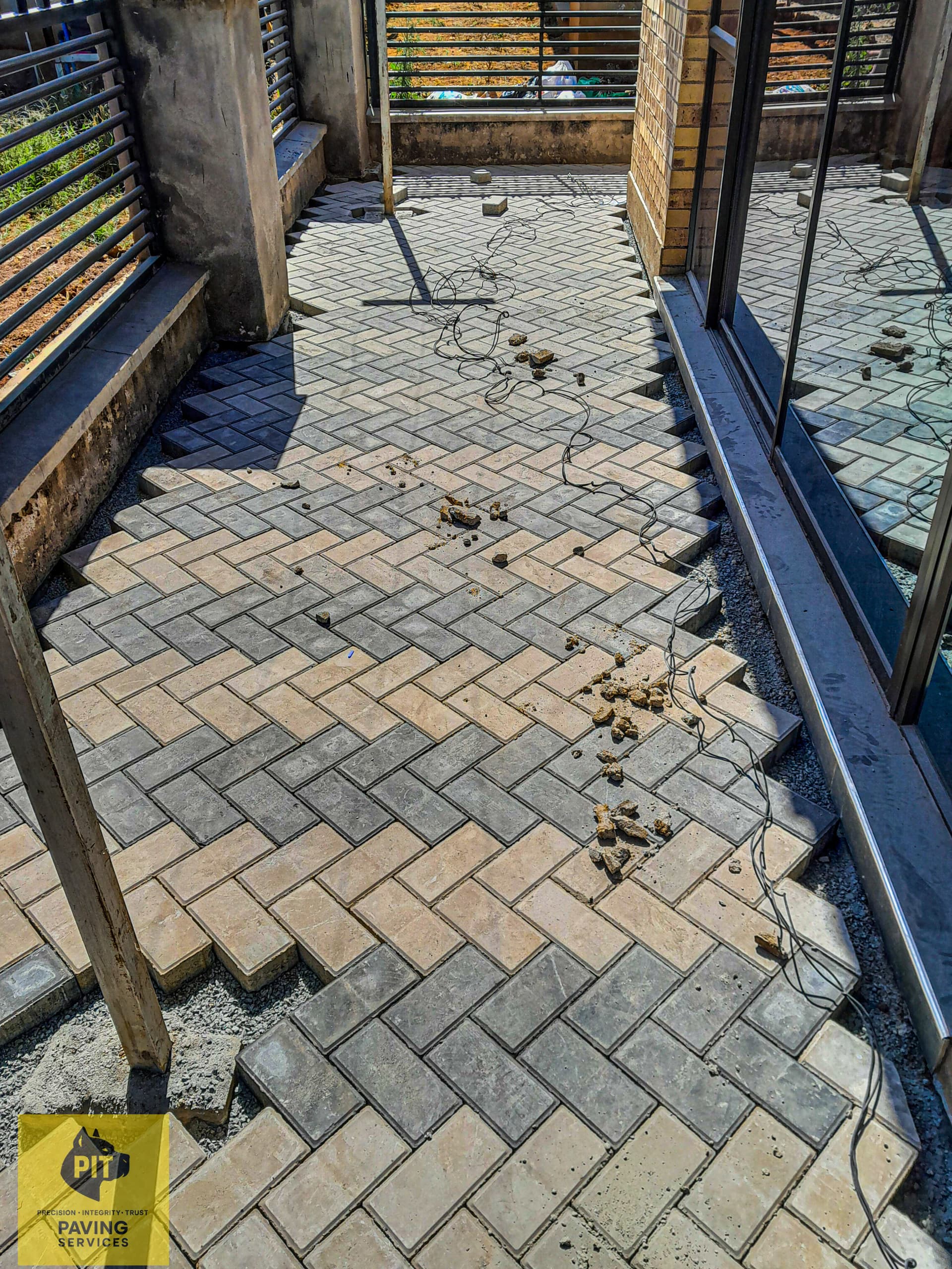Paving repairs lift and relay in Zimbabwe